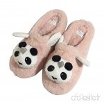 [Panda] Pantoufles confortables en peluche d'hiver pour femmes - B077MCQVRH